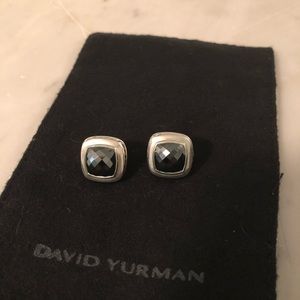 David Yurman 11MM Hematite Earrings
